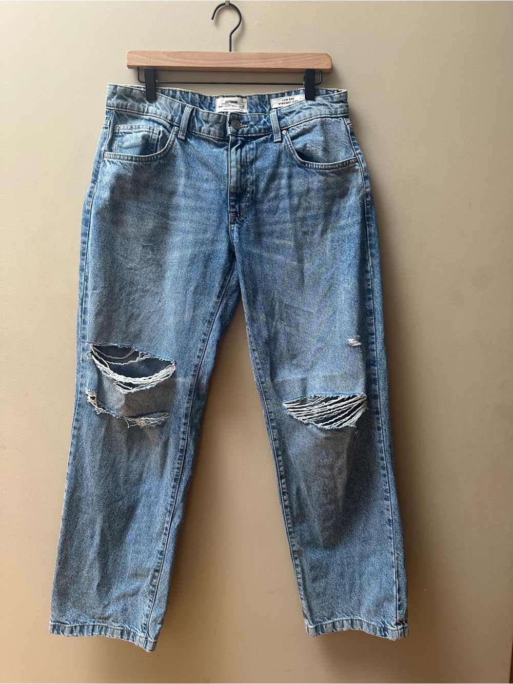 Cotton On low rise straight jeans sz 8